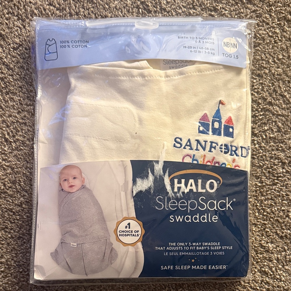 Halo SleepSack Swaddle in Soft White